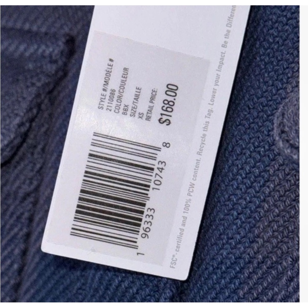 Outerknown Navy Textured Button-Up - image 3